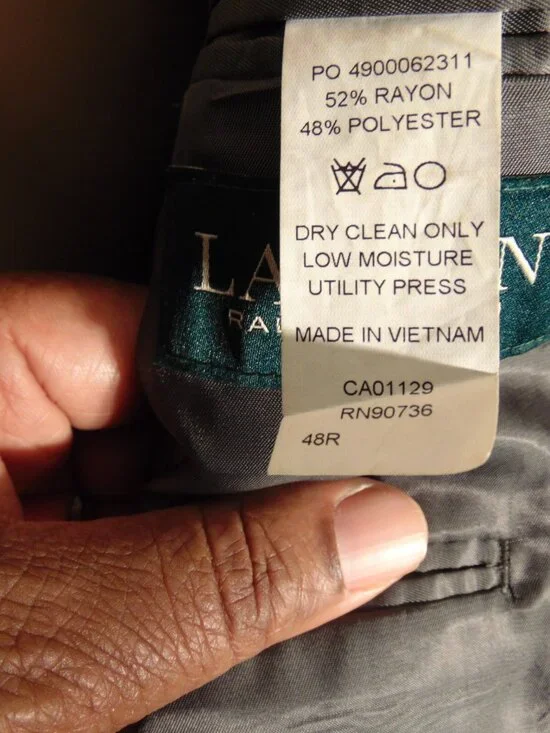 Lauren Ralph Lauren Gray Blazer 48R Classic Sport Coat - Picture 3 of 4